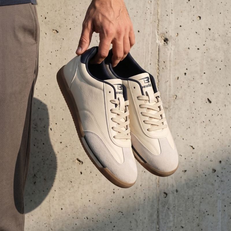 Retro Sneaker (Krem/Lacivert)