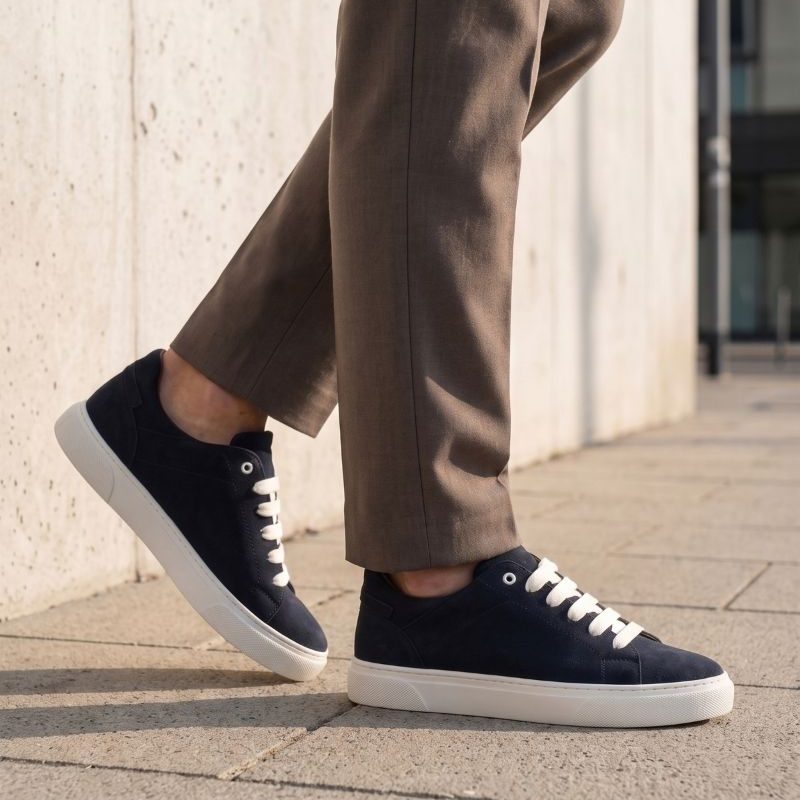 Lacivert Süet Sneaker (Klasik)