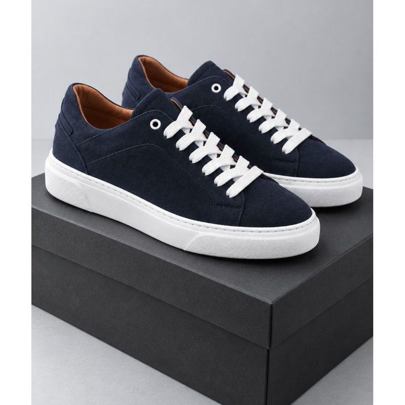 Lacivert Süet Görünümlü Sneaker
